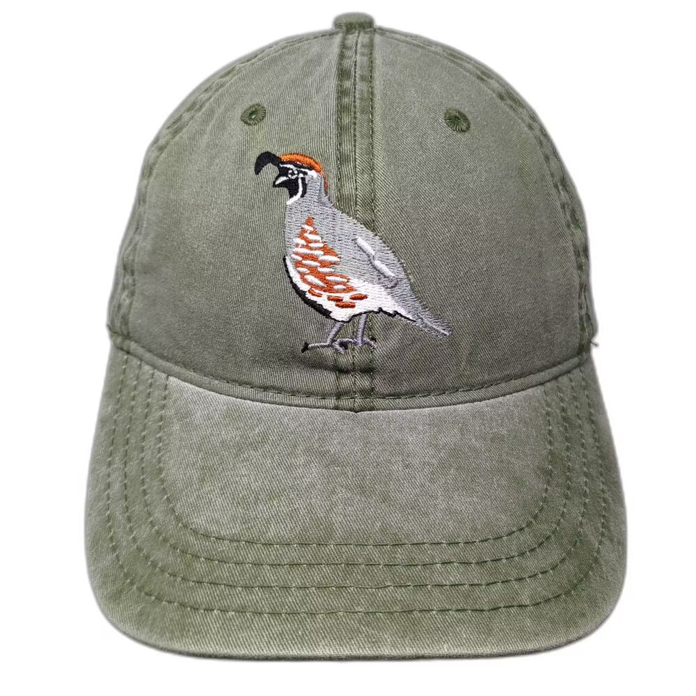 ECO Canyon State Park Quail Bird Green Baseball Cap Hat OS Slideback Adjustable